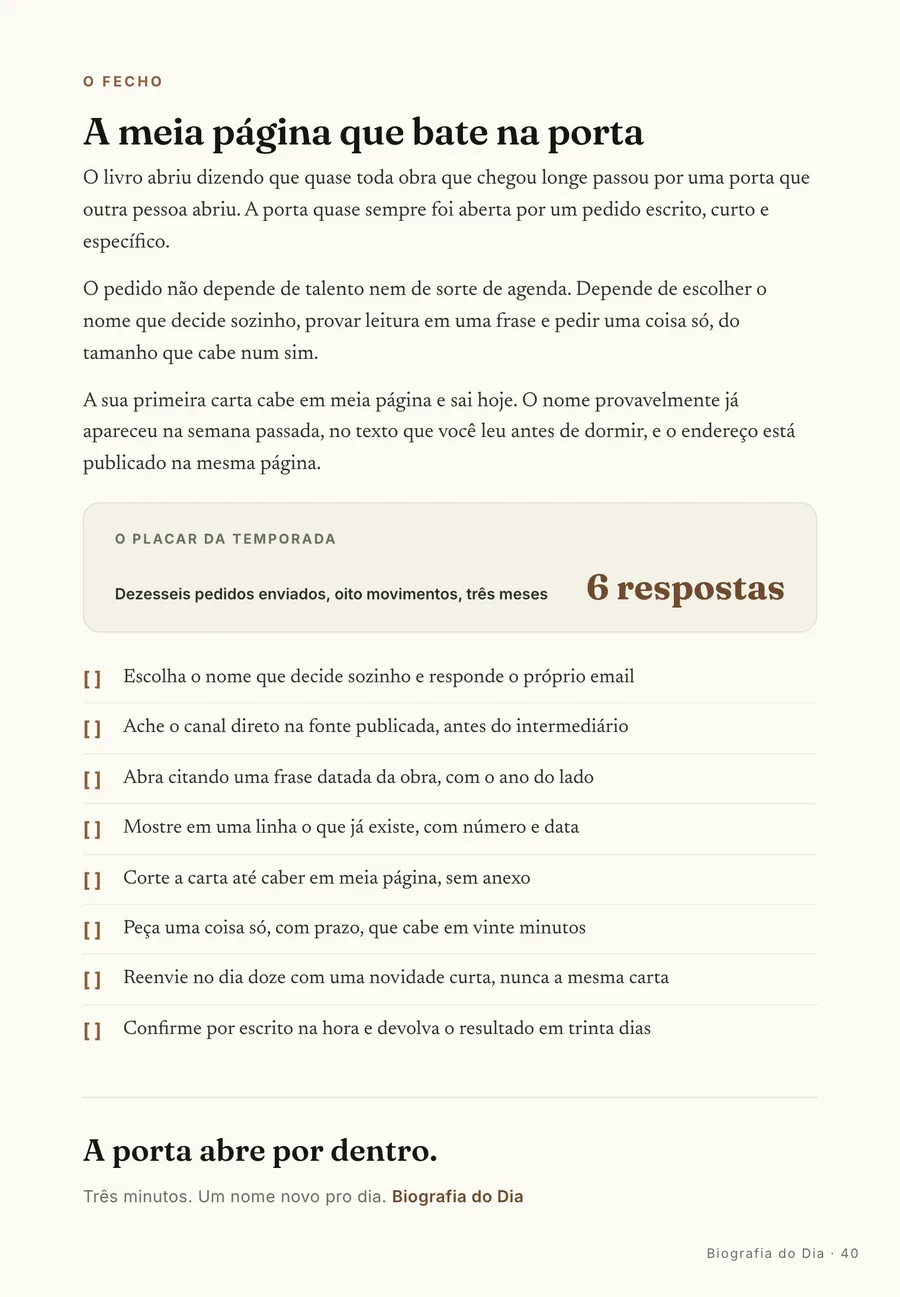 O fecho: O placar da Rita: seis respostas em uma temporada de três meses